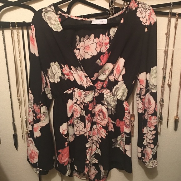 Audrey 3 + 1 Floral Romper
