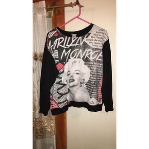 Marilyn Monroe themed sweatshirt