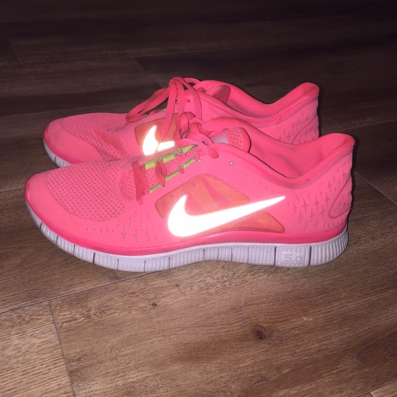 Nike Shoes - Neon Pink Nike Free