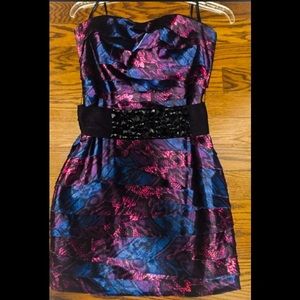 Bebe dress snakeskin print size L