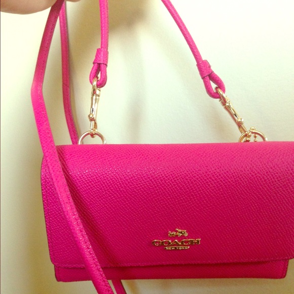 Coach crossgrain leather crossbody bag