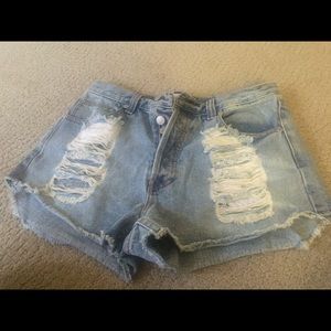 Mink Pink high waisted shorts size large