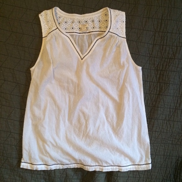 White J Crew tank top