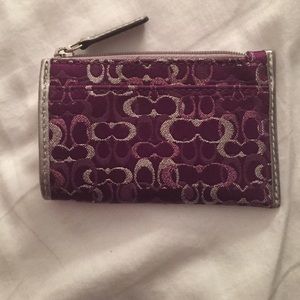 Coach Purple Card Holder