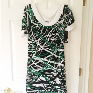 Nine West short sleeve knit career casual dress