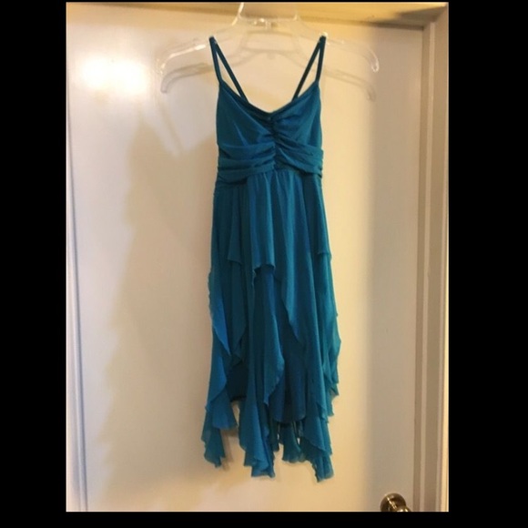 Dark teal dance costume