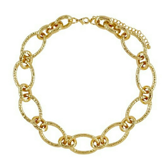 Hammered Chain Necklace - Picture 3 of 4