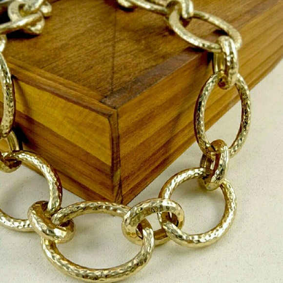 Hammered Chain Necklace - Picture 2 of 4