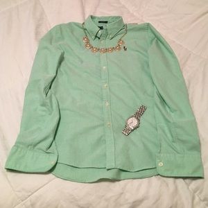 Ralph Lauren Polo green Oxford button up