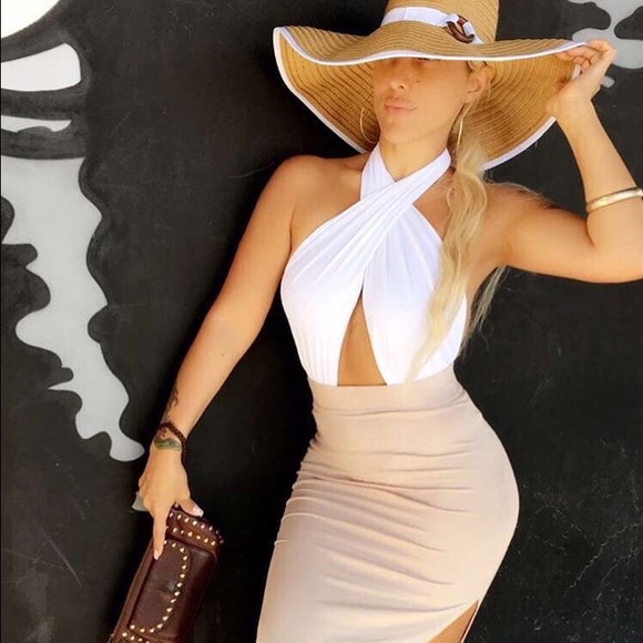 WHITE MARGO ONE-PIECE CAN BE WORN AS TOP OR BIKINI