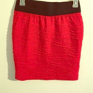Stoosh brand red ruffle skirt