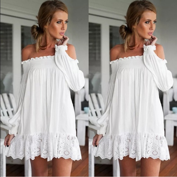 LADIES OFF THE SHOULDER DRESS