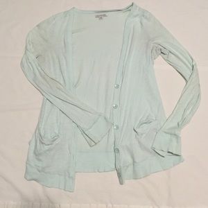Mint green thin cardigan
