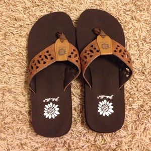 Yellow Box Flip Flops