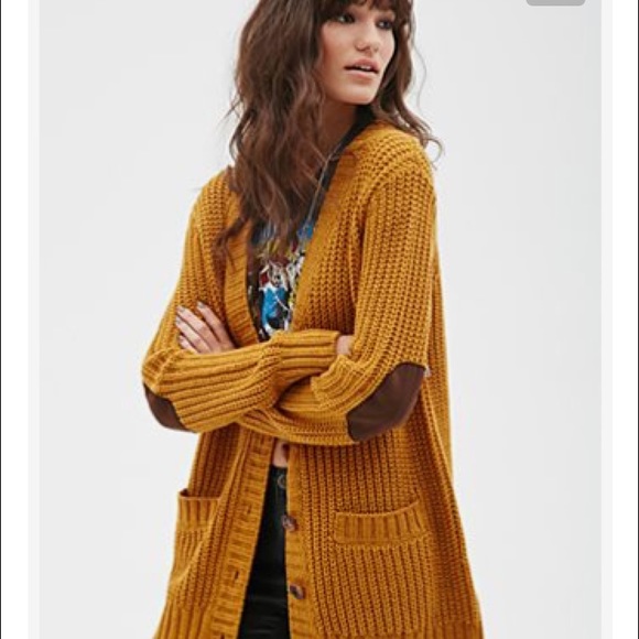 Yellow cardigan