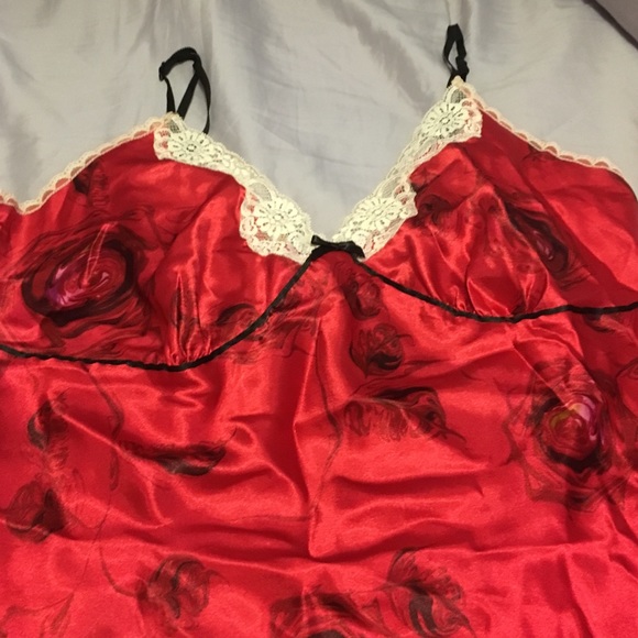 Red Roses Babydoll Sleep Tank