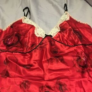 Red Roses Babydoll Sleep Tank
