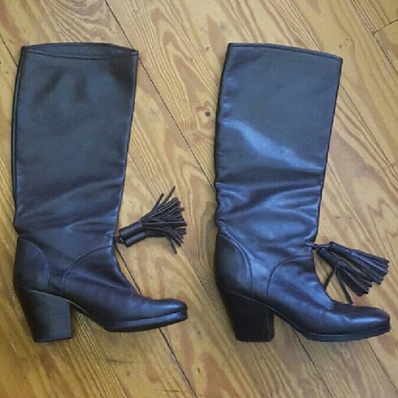 Rachel Comey | Shoes | Rachel Comey Calf Leather Tan Brown  Rachel comey knee high tassel boots sz 6