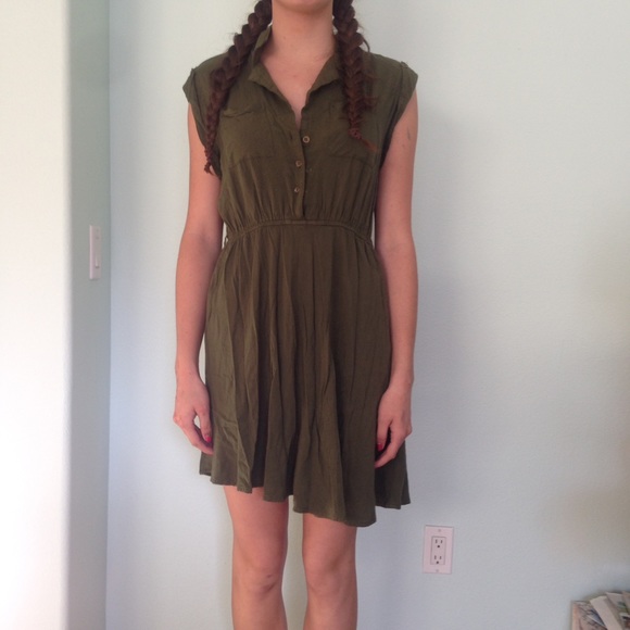 Army green dress