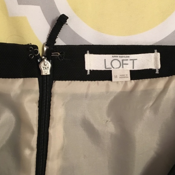 L O F T Canvas Color Block Mini Skirt - Picture 2 of 6