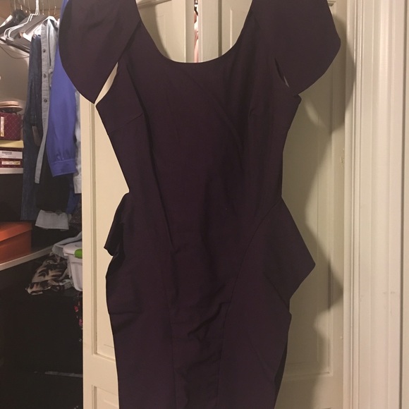Purple cute mini party dress