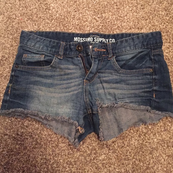 Cute distressed jean shorts