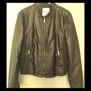 Faux Leather Jacket