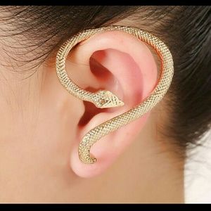 Snake clip cuff earring