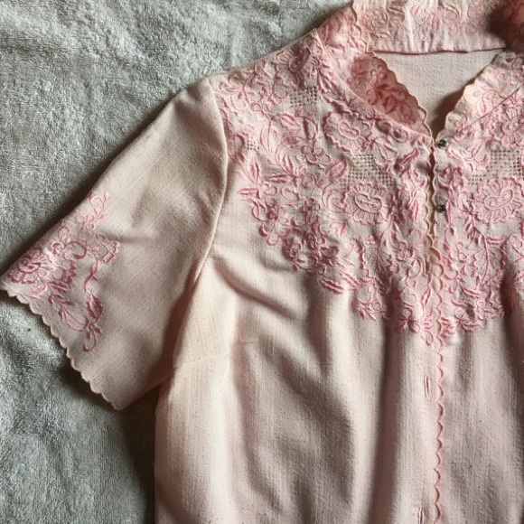 Vintage Pink Blouse