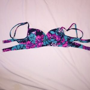 floral bikini top