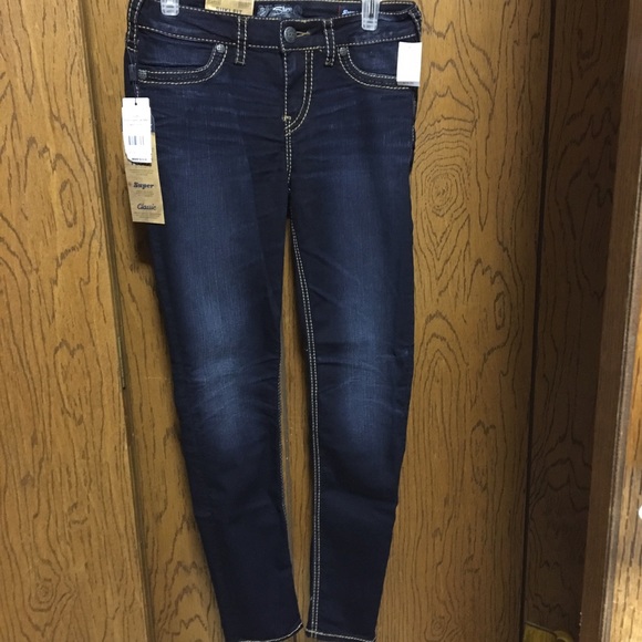 Sliver Jeans High Rise Super Skinny Jeans 29x29