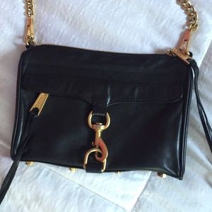 Rebecca Minkoff Mini Mac Black with Gold Hardware