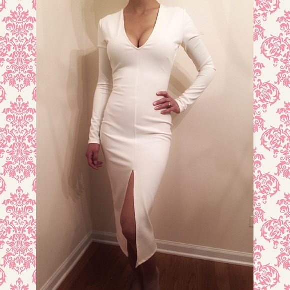 White Midi Dress XS