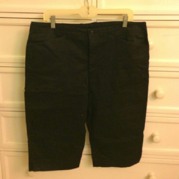 Black Long Bermuda Shorts