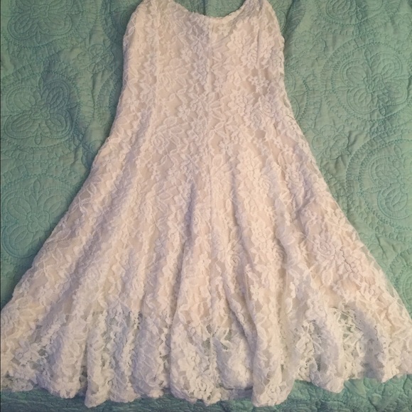 White Lace American Eagle Dress