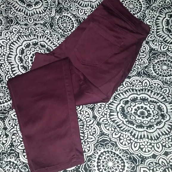 Lane Bryant Maroon/Plum Pants