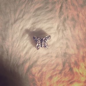 Sterling silver butterfly charm