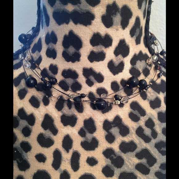 16" Black and Gold Necklace New York & Company