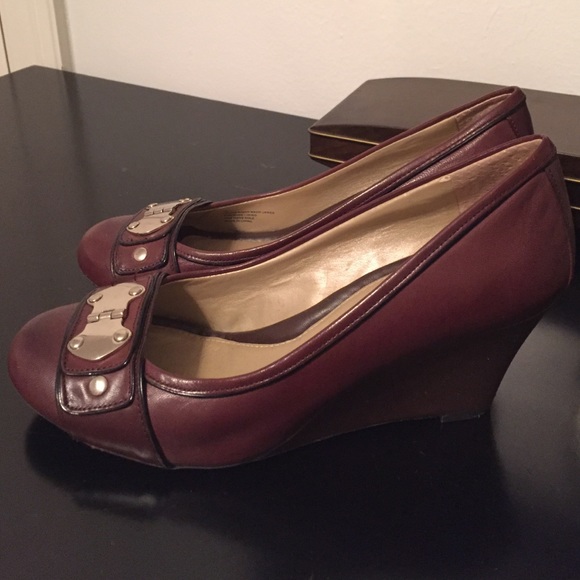 Leather Wedge Heels