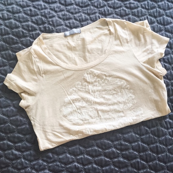 Cute Casual Light Pink/White Detail Tee