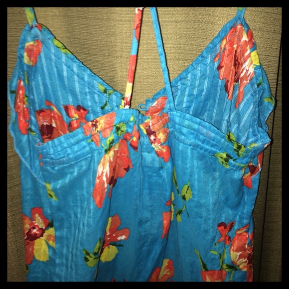 🌺HOST PICK🌺 Blue Hawaiian Halter Blouse - Picture 5 of 8