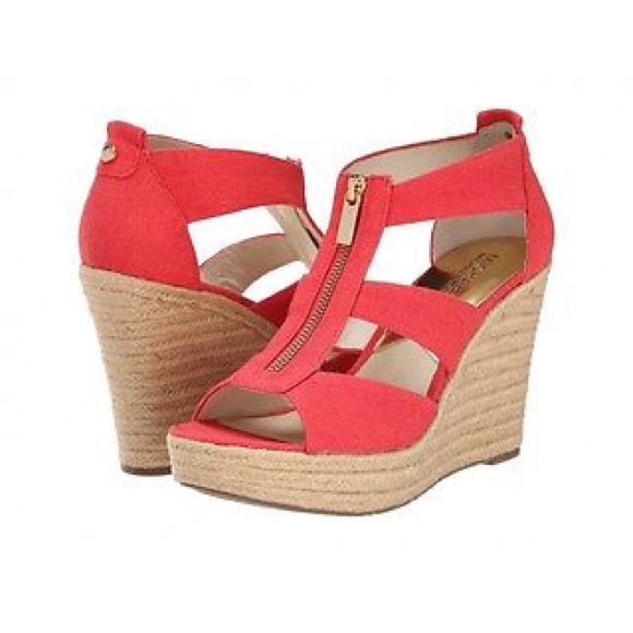 Michael kors Damita watermelon wedges