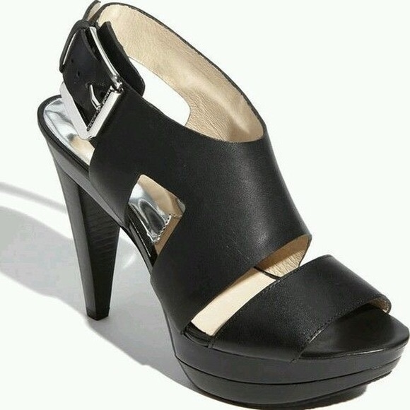 SOLD Michael kors black Carla platforms