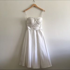 David's Bridal Wedding Gown. Soft White. 4.