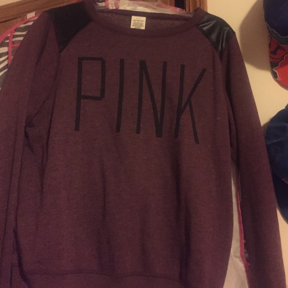 Pink crewneck sweatshirt