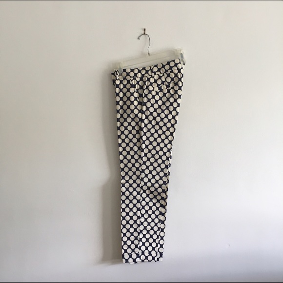 J CREW Cafe Capri. Polka dot. Size 2.