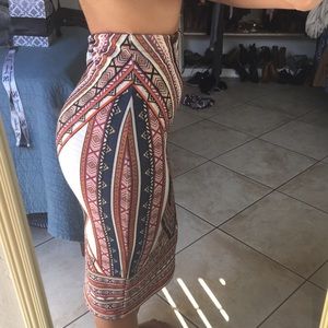 Tribal pencil skirt