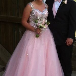 Pink prom ball gown