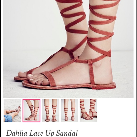 Free People Lace up Gladiator Sandals