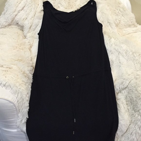 Banana Republic Cotton Summer Black Dress